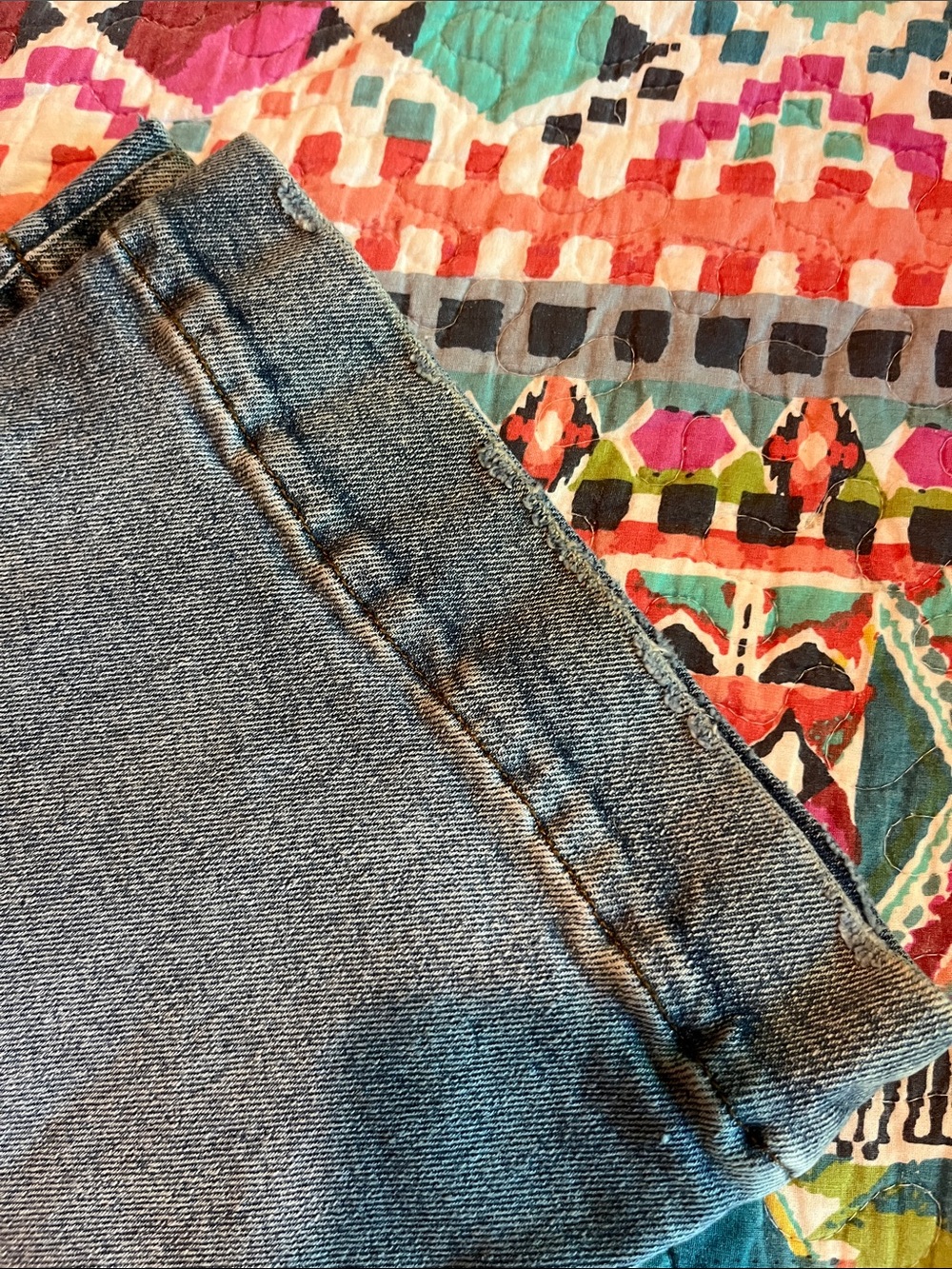 Kensie Light Blue Vintage Luxe Savannah High Rise Flare 8/29 - Picture 10 of 11